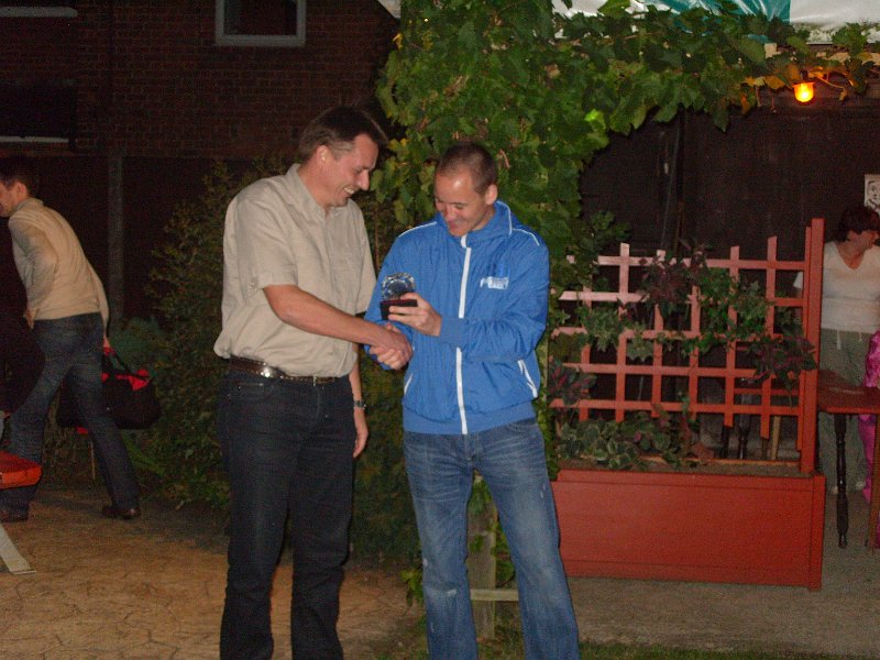 Nigel Manager's Player.jpg -  Nigel King receiving the Manager's Player of the Season award (ash tray). 